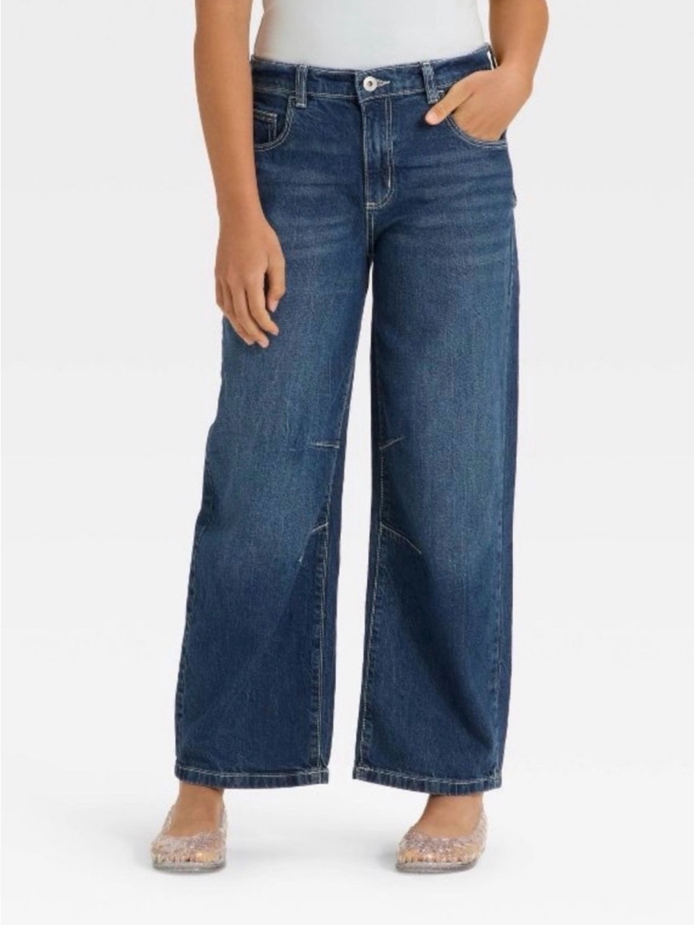 art class Girls Mid Rise Barrel Leg Jeans Size 12